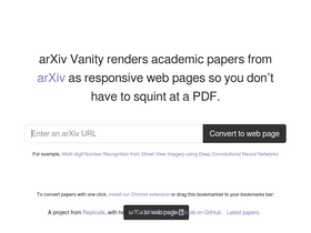 'arxiv-vanity.com' screenshot