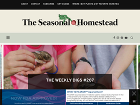 'theseasonalhomestead.com' screenshot