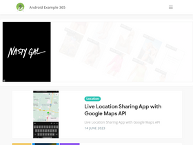 'androidexample365.com' screenshot