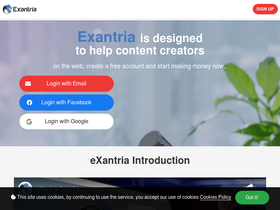 'exantria.com' screenshot