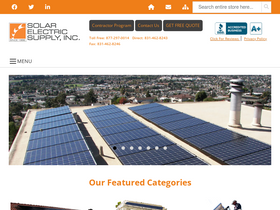 'solarelectricsupply.com' screenshot