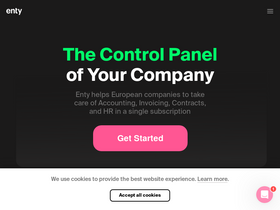 'enty.io' screenshot