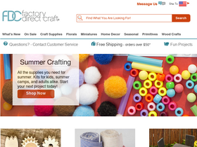 'factorydirectcraft.com' screenshot