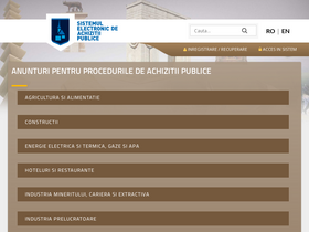 'e-licitatie.ro' screenshot