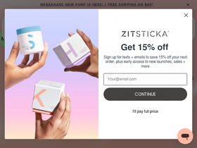 'zitsticka.com' screenshot