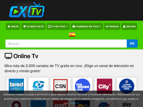 'cxtvenvivo.com' screenshot