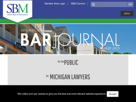 'michbar.org' screenshot