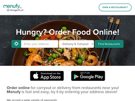 'menufy.com' screenshot