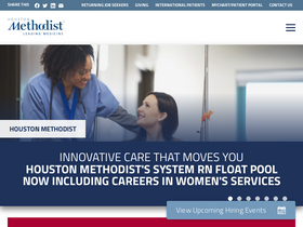 'houstonmethodistcareers.org' screenshot