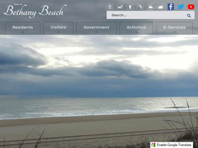 'townofbethanybeach.com' screenshot