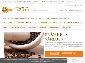 'kryddlandet.se' screenshot