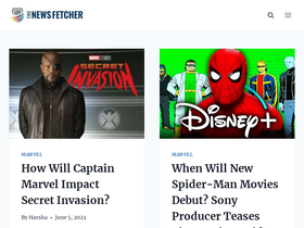 'thenewsfetcher.com' screenshot