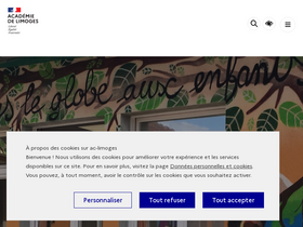 'ac-limoges.fr' screenshot