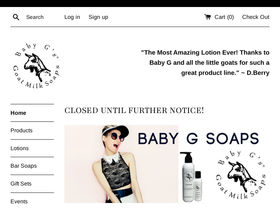babygsoaps.com homepage screenshot
