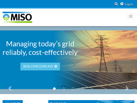 'misoenergy.org' screenshot