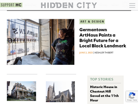 'hiddencityphila.org' screenshot