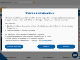 'pasts.lv' screenshot