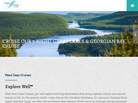 'pearlseascruises.com' screenshot