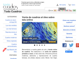 'todocuadros.com' screenshot