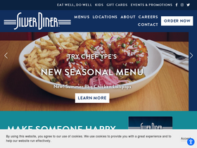 'silverdiner.com' screenshot
