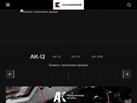'kalashnikovgroup.ru' screenshot