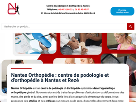 'nantesorthopedie-podologie.fr' screenshot