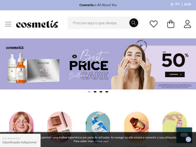 'cosmetis.pt' screenshot