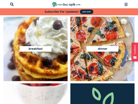 'thatlowcarblife.com' screenshot