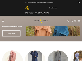 abayavirtue.com homepage screenshot
