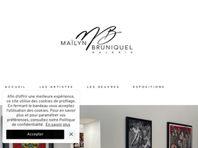 galeriemailynbruniquel.fr homepage screenshot