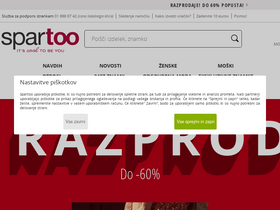 'spartoo.si' screenshot