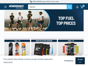 4Endurance - Sports Nutrition For Athletes homepage screenshot