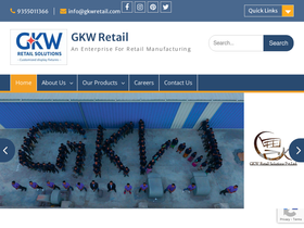 'gkwretail.com' screenshot