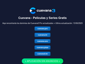 'cuevana.pizza' screenshot