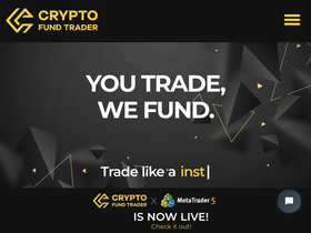 'cryptofundtrader.com' screenshot