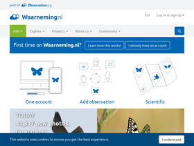'waarneming.nl' screenshot