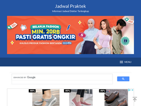 'jadwalpraktek.com' screenshot
