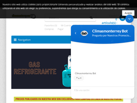 'climasmonterrey.com' screenshot