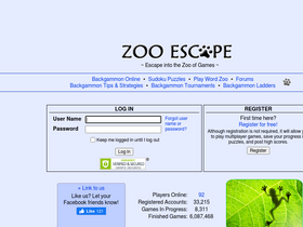 'zooescape.com' screenshot