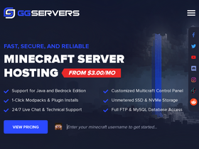 'ggservers.com' screenshot