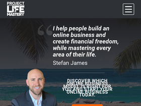 'projectlifemastery.com' screenshot