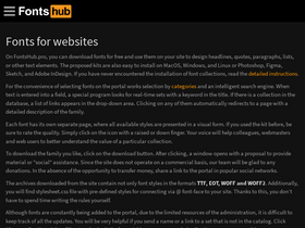 'fontshub.pro' screenshot