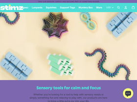 Stimz homepage screenshot