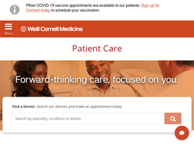 'weillcornell.org' screenshot