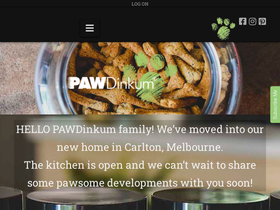 pawdinkum.com.au homepage screenshot