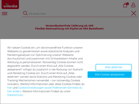 'vileda.de' screenshot