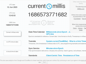 'currentmillis.com' screenshot