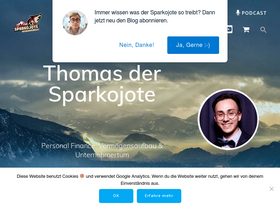 'sparkojote.ch' screenshot