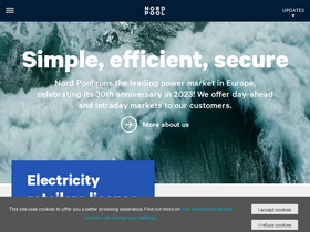 'nordpoolgroup.com' screenshot