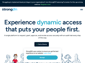 'strongdm.com' screenshot